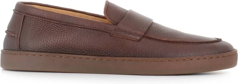 Henderson Bruine Instap Leren Schoenen