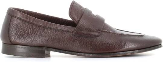 Henderson Donkerbruine Leren Moccasin Sandalen Brown Heren