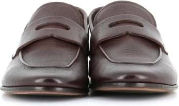Henderson Donkerbruine Leren Moccasin Sandalen Brown Heren - Foto 5