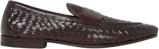 Henderson Geweven leren penny loafers - Foto 2