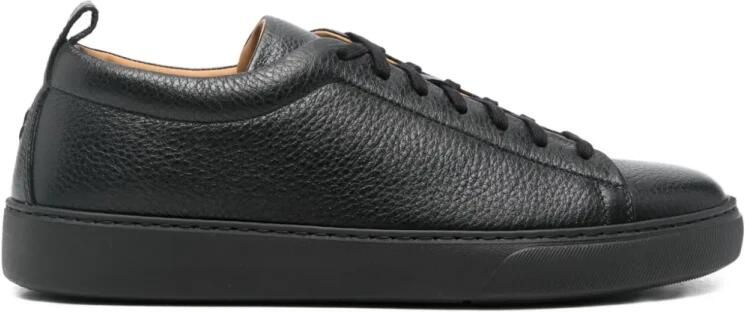 Henderson Zwart Deer Leather Colby Trainers