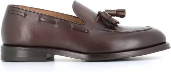 Henderson Klassieke leren loafers Brown Heren