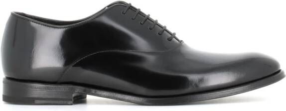 Henderson Klassieke Oxford Zwarte Leren Schoenen Black Heren