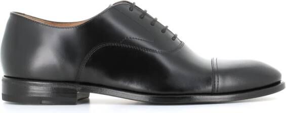 Henderson Klassieke Oxford Zwarte Leren Schoenen Black Heren