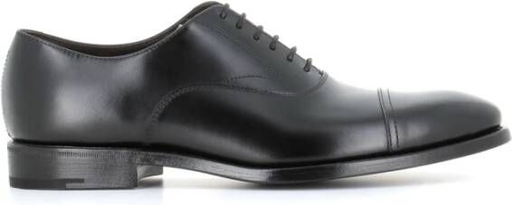 Henderson Klassieke Oxford Zwarte Leren Schoenen Black Heren