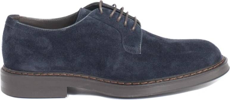 Henderson Lage enkellaarzen in barak suede Blue Heren