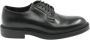 Henderson Zwarte platte schoenen met a delvormige neus en vetersluiting - Thumbnail 1