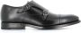 Henderson Zwarte platte schoenen van geborsteld leer - Thumbnail 1