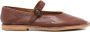 Hereu Bruin Zijde & Nylon Platte Schoenen - Thumbnail 1