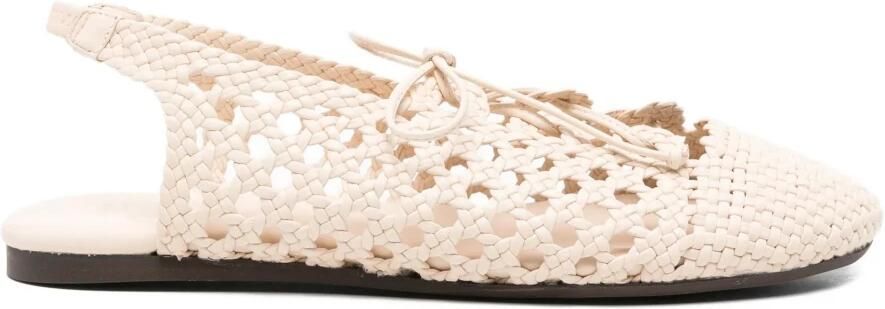 Hereu Sardana Slingback Pump met Veter en Geweven Detail