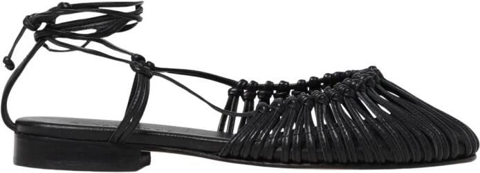 Hereu Zwarte Geknoopte Ballet Flats