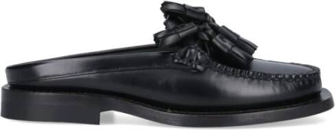 Hereu Zwarte platte schoenen Black Dames