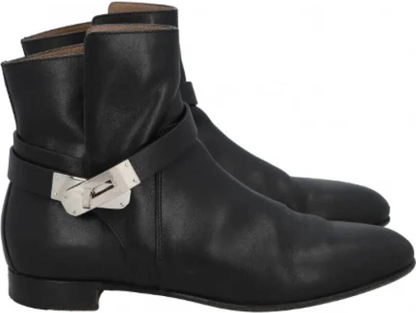 Hermès Vintage Pre-owned Leather boots Black Dames