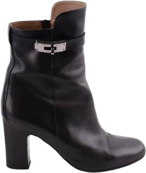 Hermès Vintage Pre-owned Leather boots Black Dames