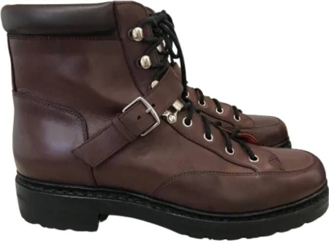 Hermès Vintage Pre-owned Leather boots Brown Dames