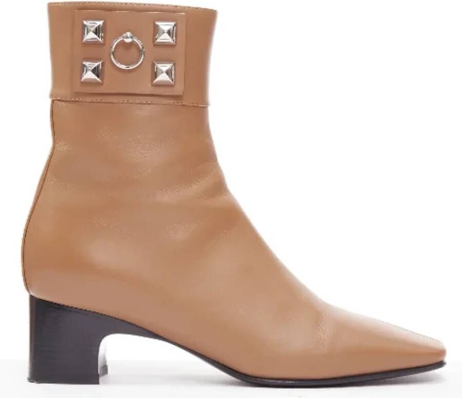 Hermès Vintage Pre-owned Leather boots Brown Dames