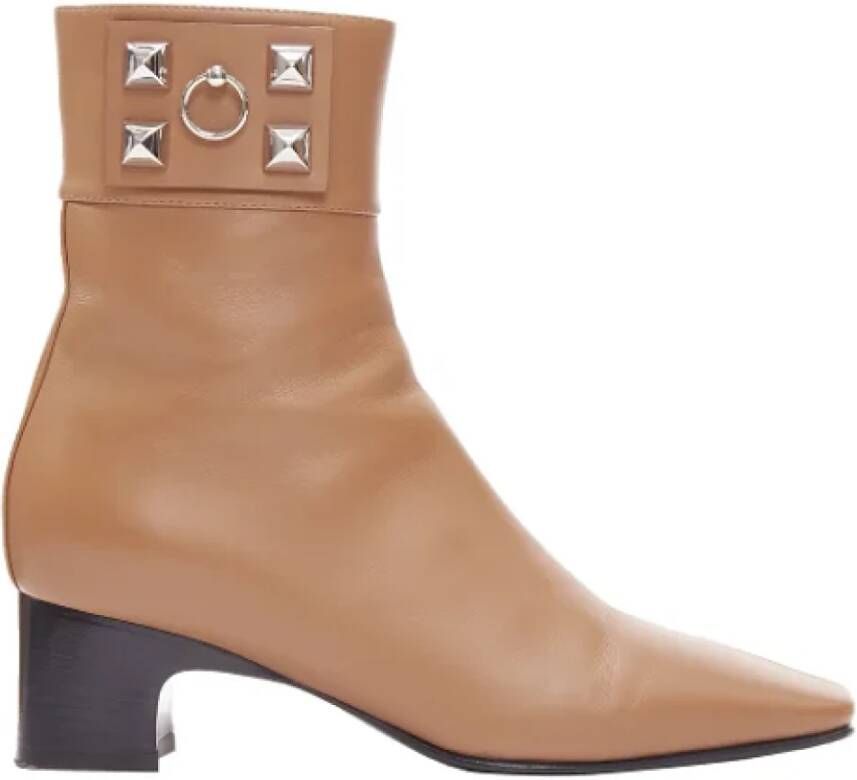 Hermès Vintage Pre-owned Leather boots Brown Dames