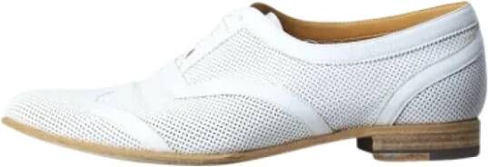 Hermès Vintage Pre-owned Leather flats White Dames
