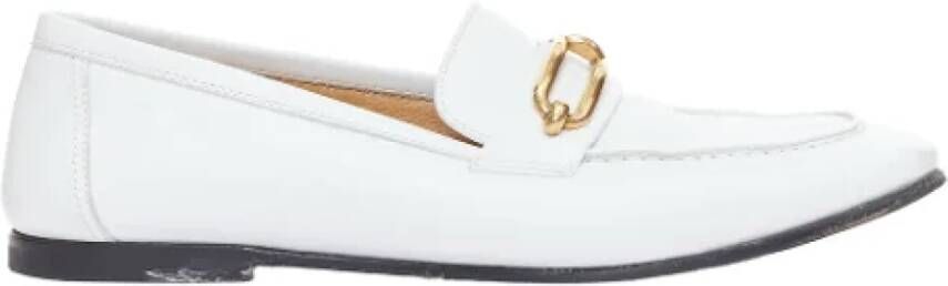 Hermès Vintage Pre-owned Leather flats White Dames