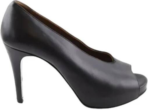 Hermès Vintage Pre-owned Leather heels Black Dames