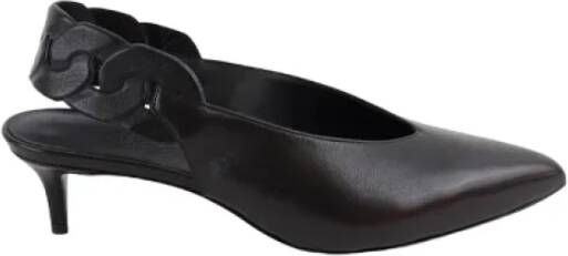 Hermès Vintage Pre-owned Leather heels Black Dames