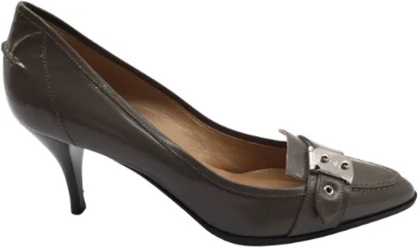 Hermès Vintage Pre-owned Leather heels Brown Dames