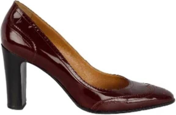 Hermès Vintage Pre-owned Leather heels Red Dames
