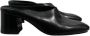 Hermès Vintage Pre-owned Leather sandals Black Dames - Thumbnail 1