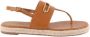 Hermès Vintage Pre-owned Leather sandals Brown Dames - Thumbnail 1