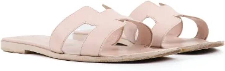 Hermès Vintage Pre-owned Leather sandals Pink Dames