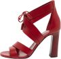 Hermès Vintage Pre-owned Leather sandals Red Dames - Thumbnail 1