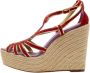 Hermès Vintage Pre-owned Leather sandals Red Dames - Thumbnail 1