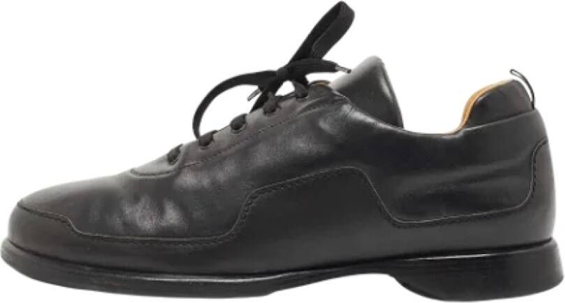 Hermès Vintage Pre-owned Leather sneakers Black Dames