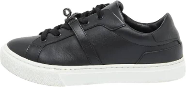Hermès Vintage Pre-owned Leather sneakers Black Dames