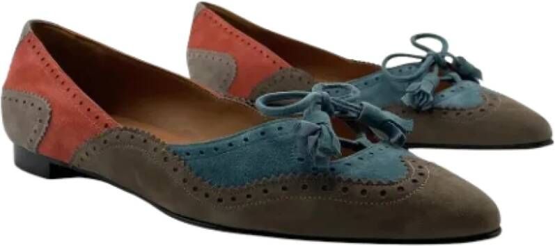 Hermès Vintage Pre-owned Platte schoenen Gray Dames