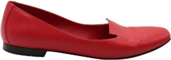 Hermès Vintage Pre-owned Platte schoenen Red Dames