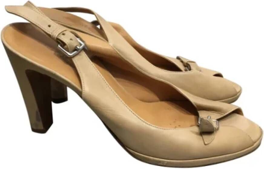Hermès Vintage Pre-owned Sandalen Beige Dames