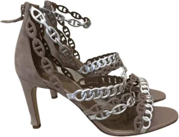 Hermès Vintage Pre-owned Sandalen Beige Dames