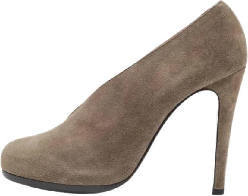 Hermès Vintage Pre-owned Suede heels Brown Dames
