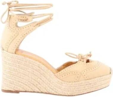 Hermès Vintage Pre-owned Suede sandals Beige Dames