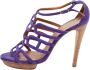 Hermès Vintage Pre-owned Suede sandals Purple Dames - Thumbnail 1