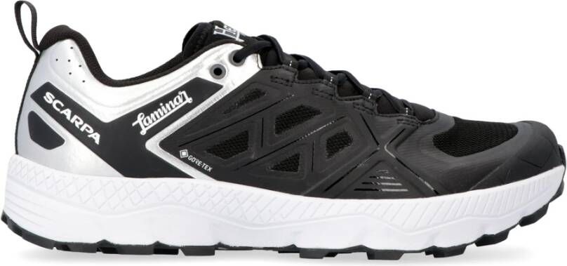 Herno Mesh Low-top Sneakers met Metallic Detail Black Heren