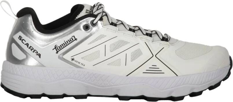 Herno Sportieve Sneakers met Contrasterende Kleuren en Extra Veters White Heren