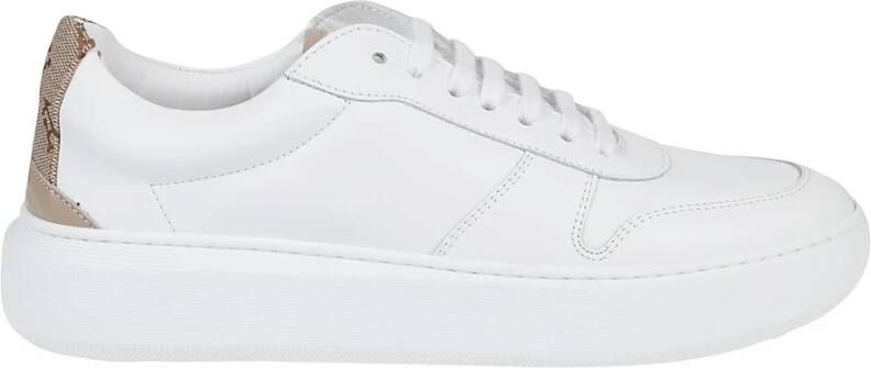 Herno Witte Sneakers Klassiek Model White Dames