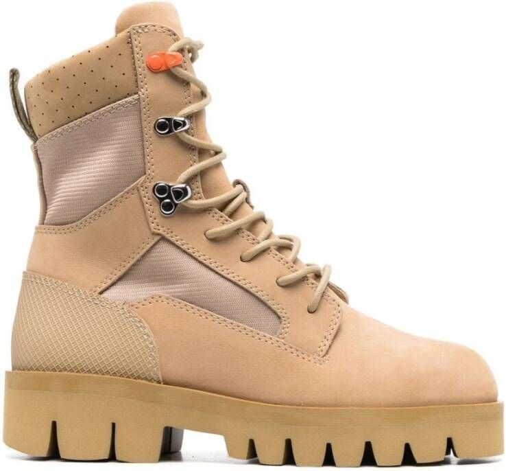 Heron Preston Beige Veterlaars Militaire Stijl