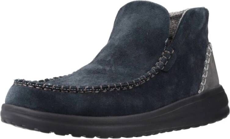 Hey Dude Ankle Boots Blue Dames