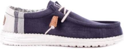 Hey Dude Blauwe Canvas Bootschoenen Blue Heren