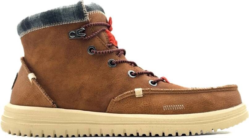 HEYDUDE Bradley Heren Schoenen Bruin Maat: 44 Suède Foot Locker