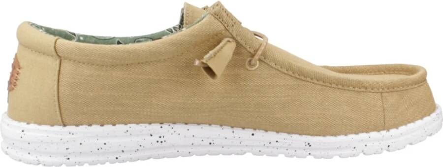 Hey Dude Canvas Veterschoenen Beige Heren