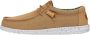 HEYDUDE Wally Washed Canvas Heren Schoenen Bruin Maat: 37 Canvas Foot Locker - Thumbnail 1